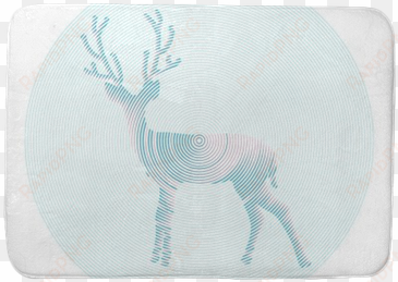 vector deer with horns - elk