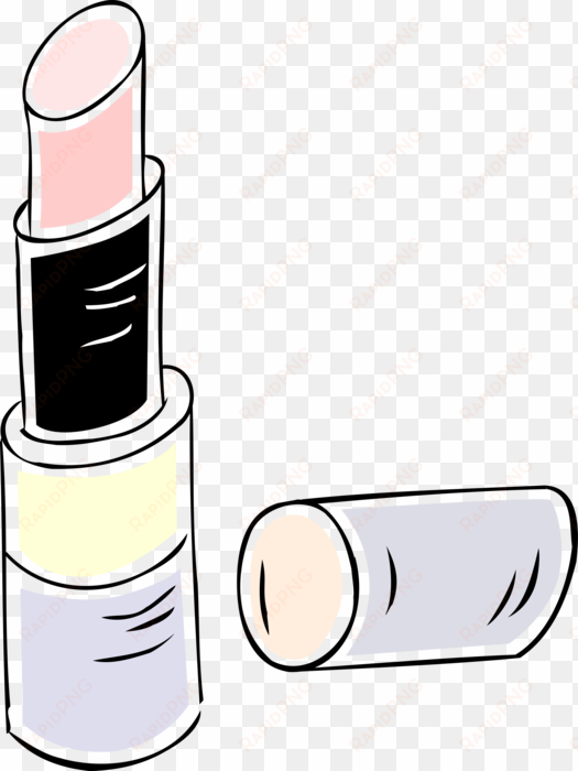 vector illustration of cosmetic beauty product lipstick - illustration