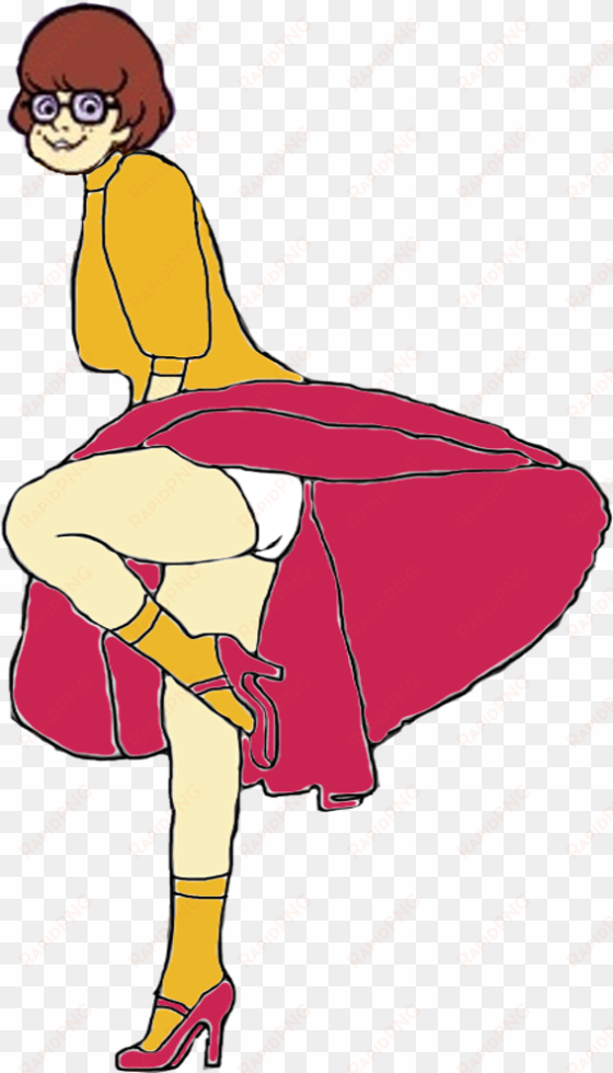 velma dinkley's skirt-blowing pose by darthraner83 - velma scooby doo