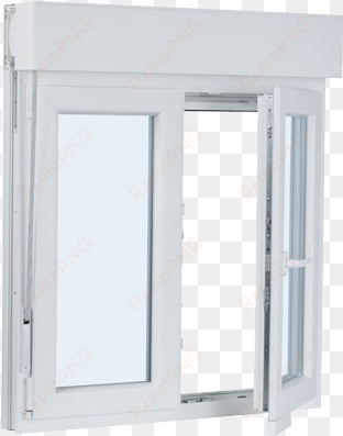 ventana pvc 2hojas oscilo persiana fp13 - ventanas pvc abatibles