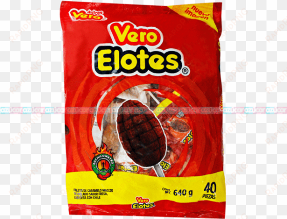 vero paleta elote c/ chile 24/40 - vero elotes paletas sabor fresa con chile mexican hard