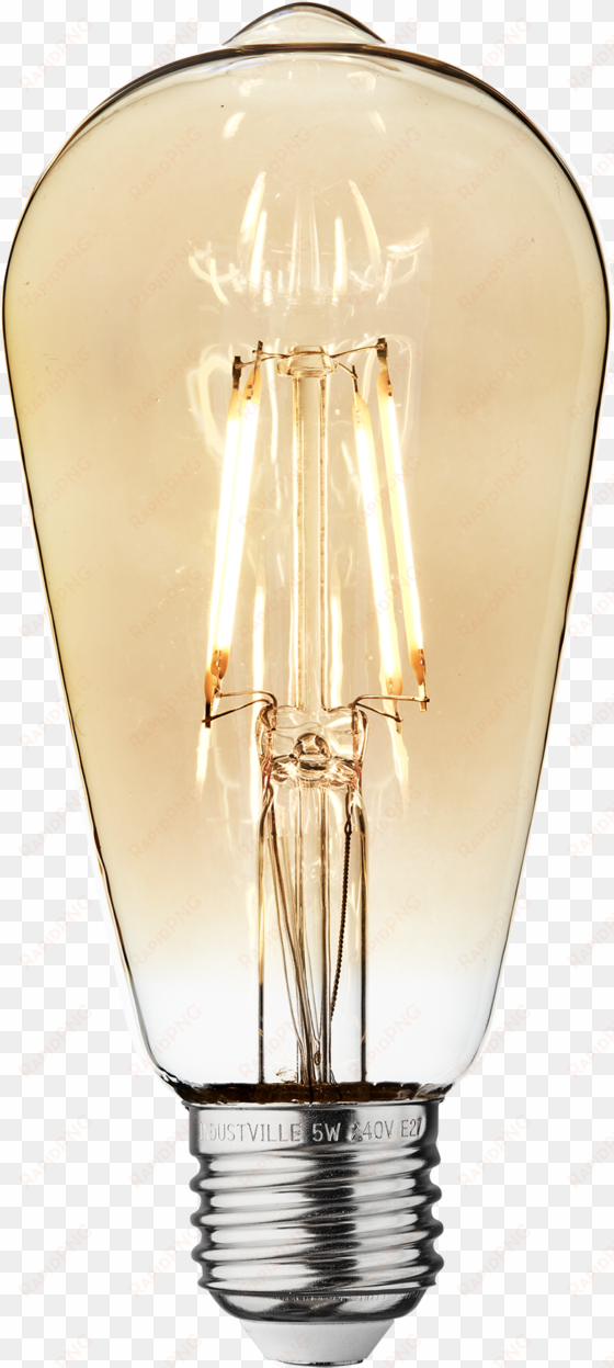 vintage led edison bulb old filament lamp - pear straight neck lamp