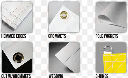 vinyl print features - vinyl banner pole pockets