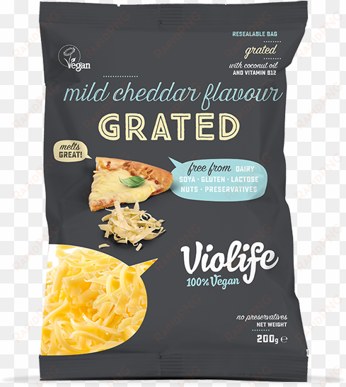 violife grated cheese (200g) - violife grated cheese