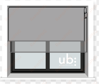 visual representation of double roller blinds - roman blind png