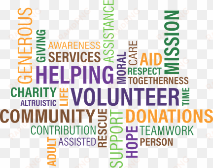 vocabulary with word associations - community service