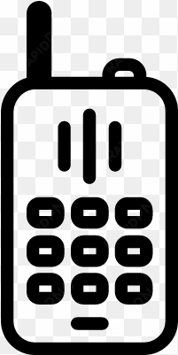 walkie talkie with antenna vector - cell phone vectors