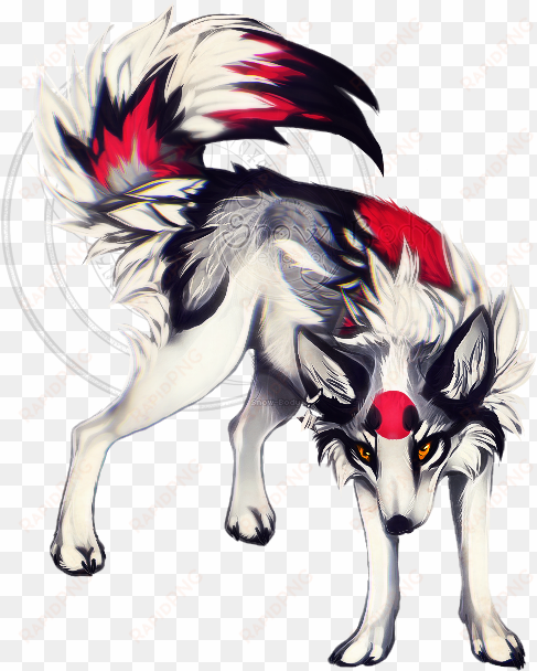 werewolf clipart red wolf - snow body deviantart