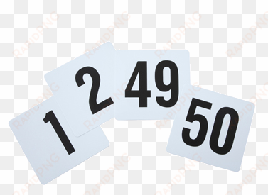 winco tbn-50 table numbers cards - plastic table marker number cards for banquets