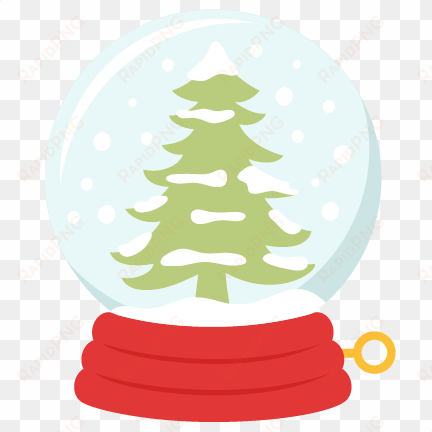 winter tree snow globe svg scrapbook title winter svg - winter clipart kate's cuttables