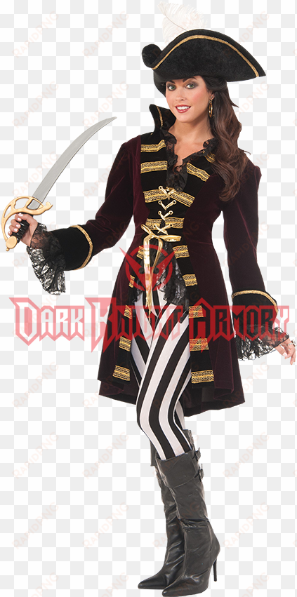 womens captain morgana costume - female pirate fancy dress