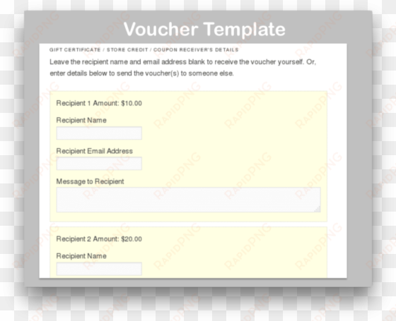 woocommerce gift certificates pro download recipient - woocommerce