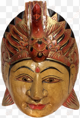 wood nepal mask - mask