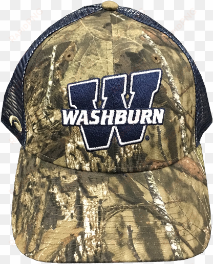 wu camouflage snapback hat camo/navy - washburn ichabods team logo magnet