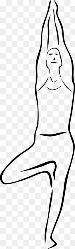 yoga poses stylized - outline pictures of yoga