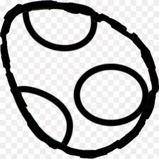 yoshi egg colouring pages - yoshi egg black and white