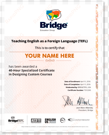 you may also order a hard copy certificate mailed to - certificate in teaching english to young learners
