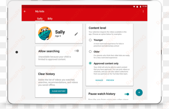 youtube kids app adds an “older” filter for profiles - youtube kids control panel