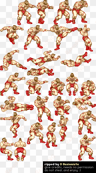 zangief - street fighter zangief sprites