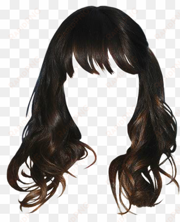 zooey deschanel long wavy casual hairstyle with blunt - lace wig