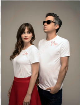 zooey deschanel with she & him partner m - zooey deschanel